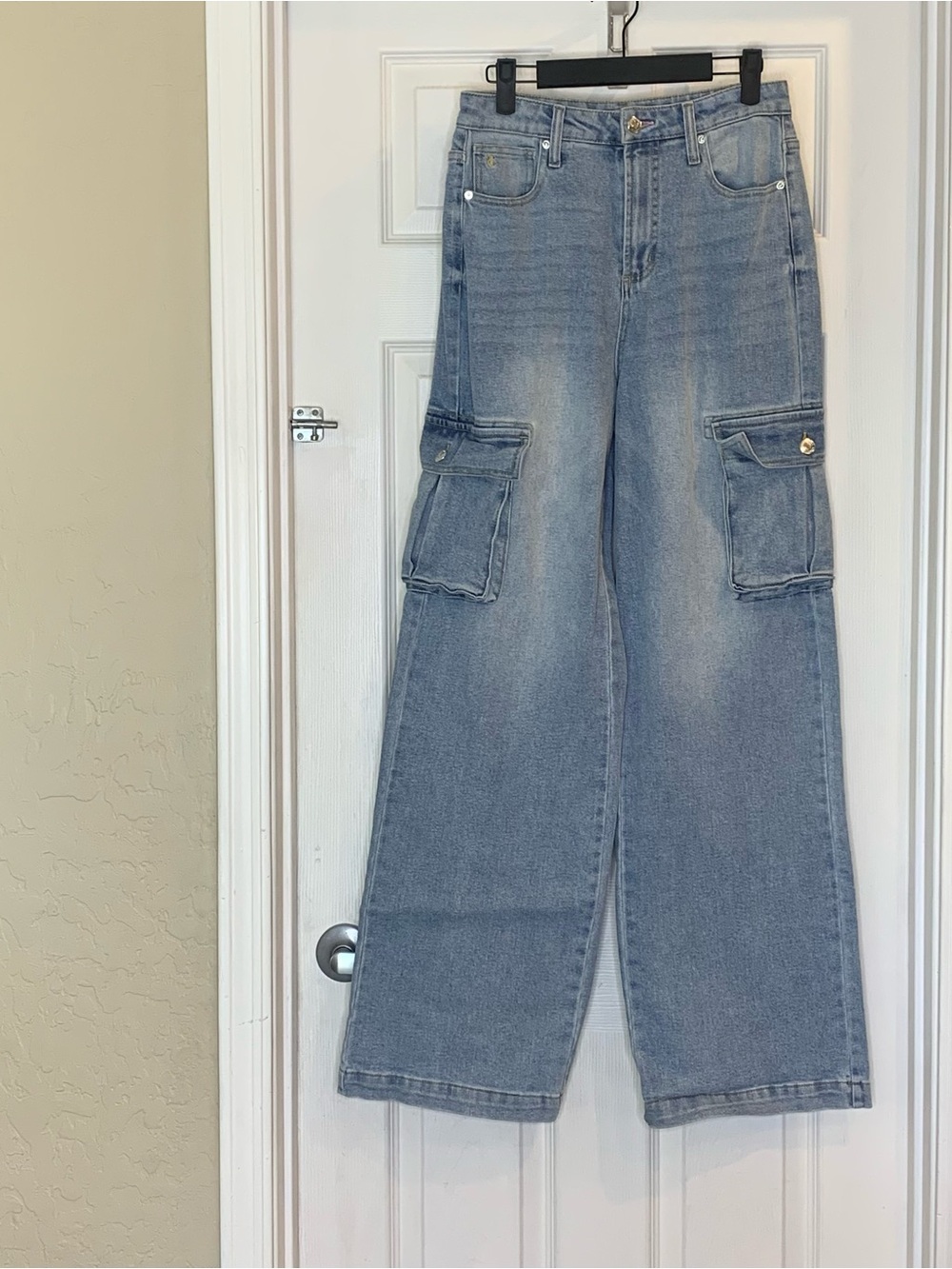 Juicy Couture Cargo Wide Leg Jeans High Rise Size 28